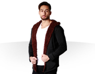 هودی خزدار مردانه Woolen