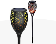 چراغ خورشیدی باغچه طرح شعله