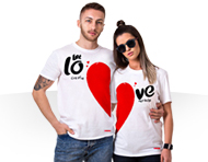 ست تی شرت مردانه و زنانه Love