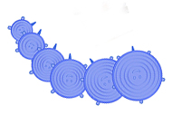 درپوش سیلیکونی 6 عددی ظروف