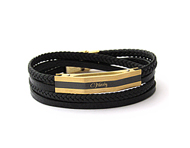 دستبند چرم ویتالی طرح Tony