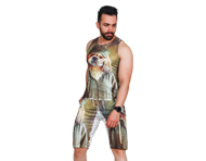 ست رکابی و شلوارک مردانه Shih Tzu