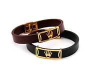 دستبند چرم طرح رولکس