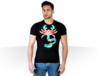 تی شرت شب نما طرح عقرب