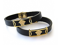 دستبند چرم طرح ورساچه