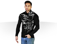 تی شرت یقه شل Spotty