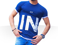 تی شرت مردانه طرح OFF IN