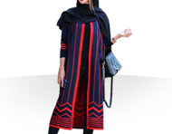 مانتو بافت دخترانه Shine