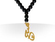 گردنبند سنگی پلاک هیچ